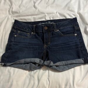 American Eagle Outfitters Women's Deep Indigo Jean Shorts